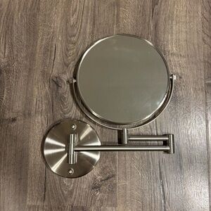 Wall-Mounted Extendable Adjustable Make-up Mirror & Magnifying Mirror